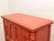 Mid 20th Century Vintage Red Armoire With Ornate Gold Hardware For Sale - Image 5 of 12