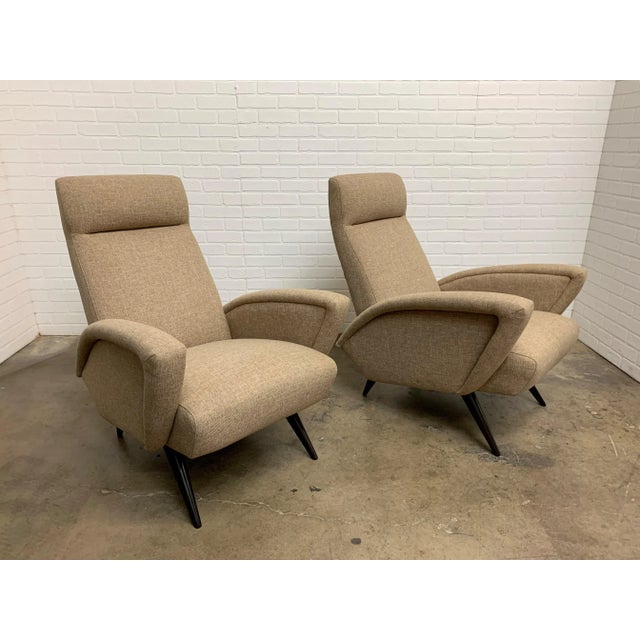 Sculptural Italian Lounge Chairs For Sale - Image 4 of 12