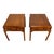 Traditional Vintage Burl Walnut Nightstands by Fine Arts Furniture With Brass Handles - A Pair For Sale - Image 3 of 18