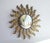Mid-Century Hollywood Regency Convex Sunburst Metal Wall Mirror, 1960s For Sale - Image 10 of 10