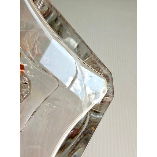 Vintage Baccarat Crystal Perfection Square Whiskey Decanter & Stopper For Sale - Image 10 of 12