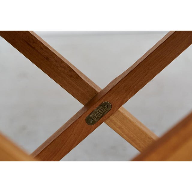 Beige Mk-16 Folding Chair by Mogens Koch for Rud Rasmussen, 1970s For Sale - Image 8 of 15