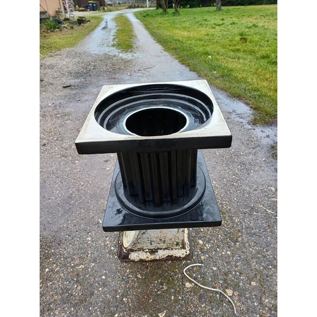 Black Cache Pot by Tommaso Barbi, 1970 For Sale - Image 8 of 18