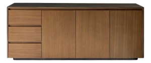 Modern Greg Sheres Style Walnut and Bronze Buffet – “Barcelona"