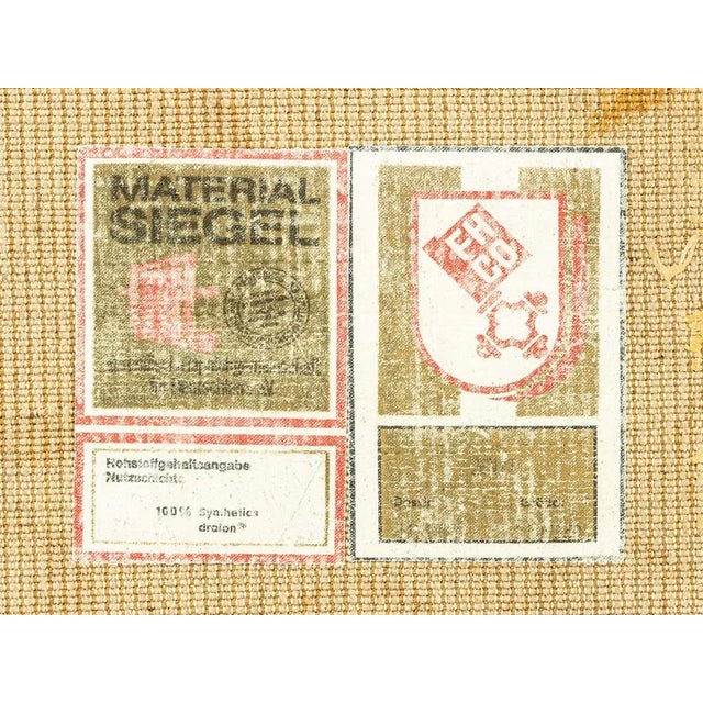 Vintage Cream and Brown Patterned Rug, 1970s For Sale - Image 12 of 13