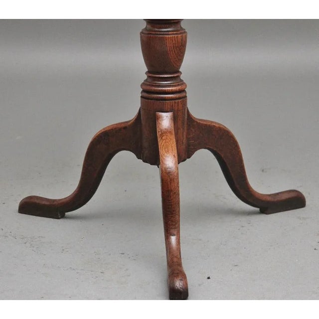 Georgian Period Oak Wine Table, 1770 For Sale - Image 4 of 10