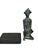 1980s Vintage Benin Bronze of a Seated Female Nigeria African 6.25" H W/Stand For Sale - Image 5 of 5