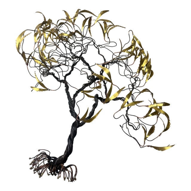 Palm Tree Wall Decoration by D'Haeseleer, 1970s For Sale