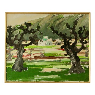 Nils Olsson, Landscape, 1960s, Oil on Canvas For Sale