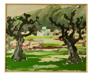 Nils Olsson, Landscape, 1960s, Oil on Canvas