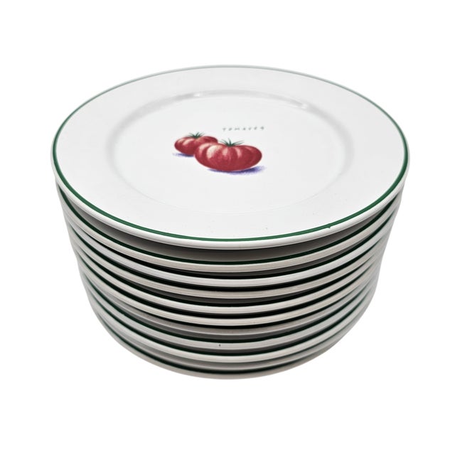 Classic tableware set from Ulster Ceramics of Ireland, this Jardin de France collection comprises eleven 8-inch salad or...