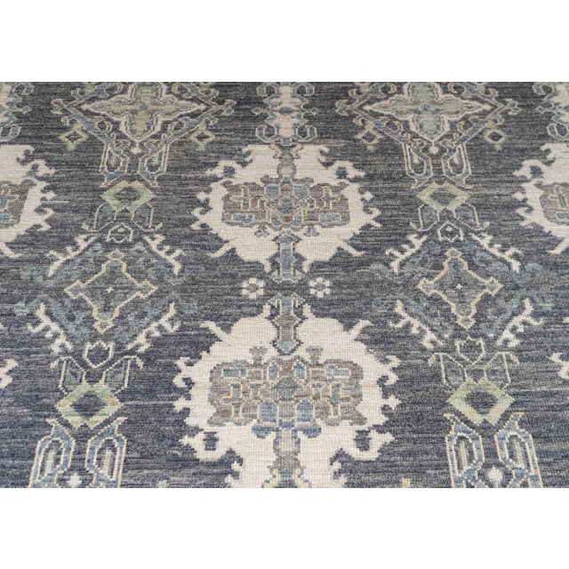 Turkish Oushak Rug 10'2" x 14'1" #20289 For Sale - Image 4 of 8