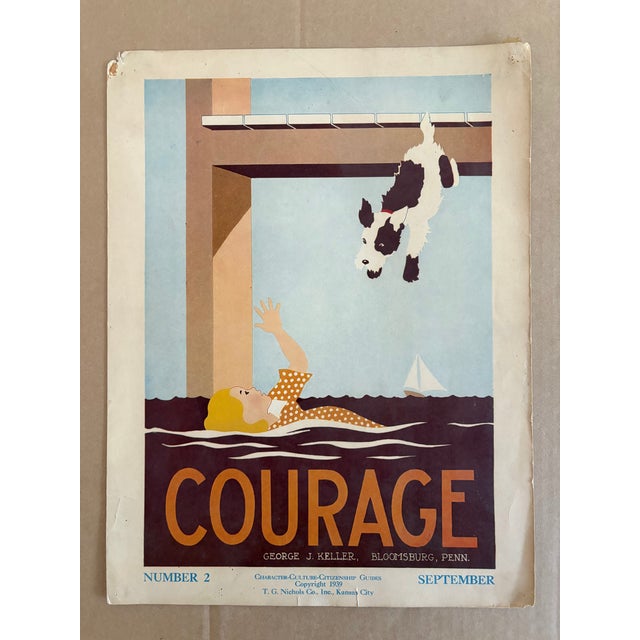 This poster was designed to grace a 1930's schoolroom, one of a wonderful series of character-building graphics for...