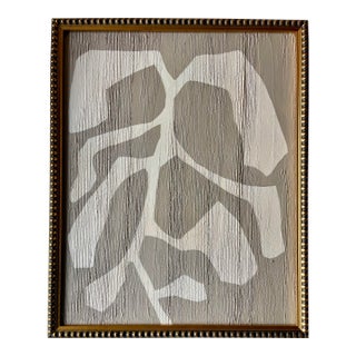 2025 "La Villeggiatura" Abstract Botanical Painting on Canvas by Artist r.k. Red For Sale