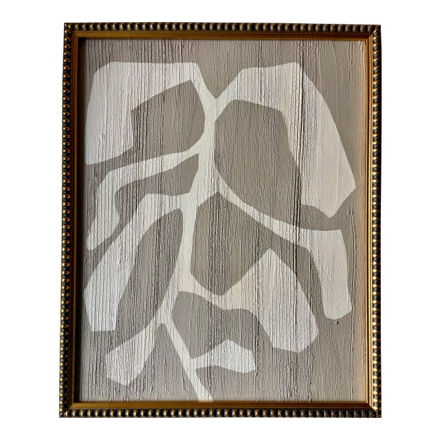 2025 "La Villeggiatura" Abstract Botanical Painting on Canvas by Artist r.k. Red For Sale