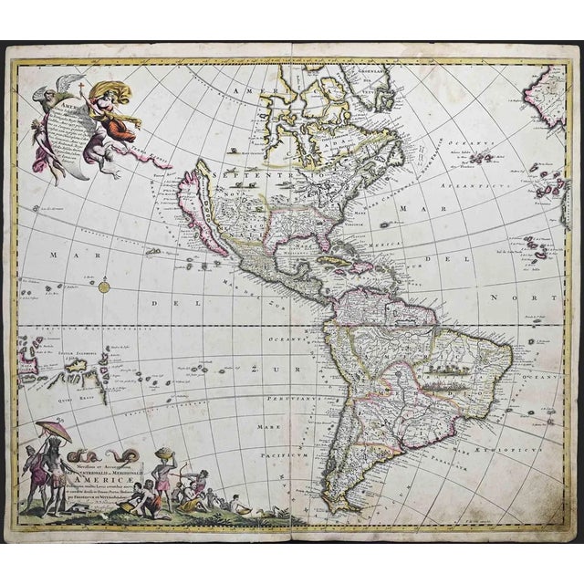 Novissima et Accuratissima. Map Etching by Frederick de Wit, 1680s For Sale