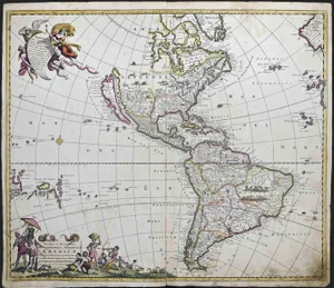 Novissima et Accuratissima. Map Etching by Frederick de Wit, 1680s