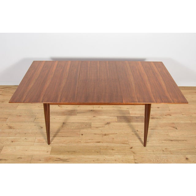 Mid-Century Walnut Extendable Dining Table, Denmark, 1960s For Sale - Image 15 of 18