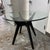 Black West Elm Jensen Round Glass Dining Table, 40 Inch For Sale - Image 8 of 12