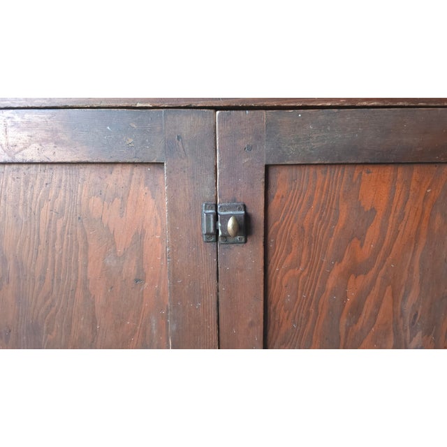 Antique European Farmhouse Wood Cupboard Cabinet Sideboard For Sale - Image 14 of 14