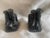 1920s Art Deco "Three Orphan Puppies" Cast Metal Bookends - A Pair For Sale In Boston - Image 6 of 9