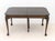 Queen Anne Style Mahogany Extending Dining Table, with three leaves above six cabriole legs, marked "Watertown Brothers...