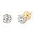 A timeless jewelry essential, these white diamonds studs will bring unparalleled sparkle to your ears. These elegant lab...