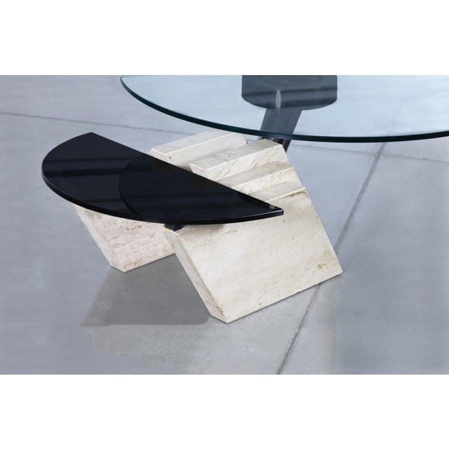 Italian Postmodern Travertine “Zeus” Adjustable Coffee Table by Lapalma For Sale - Image 11 of 14