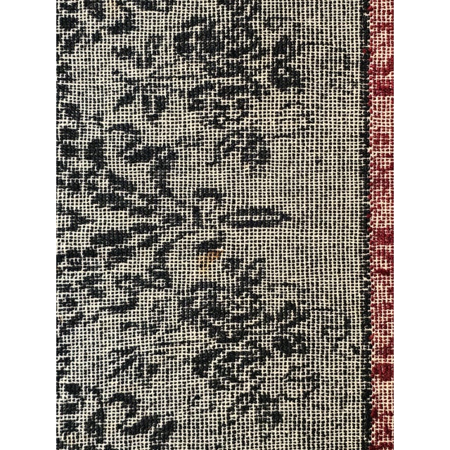 Vintage Italian Hand-Woven Rug, 1950s For Sale - Image 12 of 13