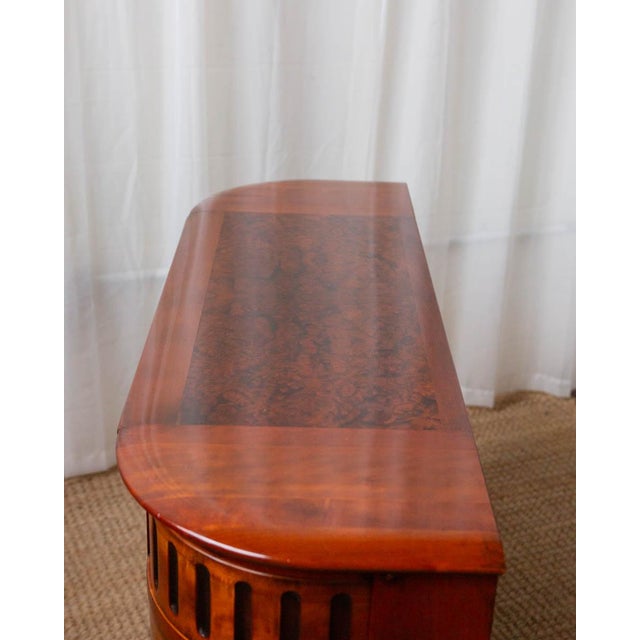 Mid 20th Century Louis XIV Style Demilune Console Cabinet For Sale - Image 16 of 18