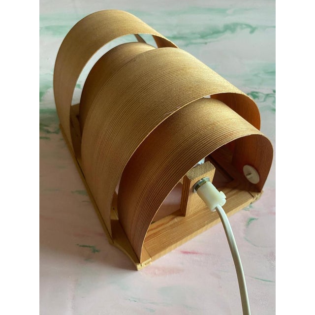 Mid-Century Modern Pine Veneer Wall Lamp by Translandia, Denmark, 1960s For Sale - Image 6 of 15