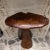 AMBIANIC presents 2013 Modern Studio Piece Solid Wood Live Edge Pedestal Table Signed C W Tux Horn 2013 Tuxy 39 h x 27 w x...