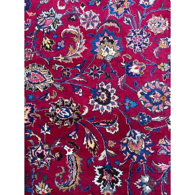 1960s Old Persian Mashad Area Rug 11'6" X 16'9" For Sale - Image 11 of 13