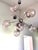 Pink Contemporary Italian Chromed Sputnik Chandelier in Pink "Pulegoso" Murano Glass For Sale - Image 8 of 9