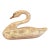 Vintage Weathered Folk Art Hand Carved Decoy Swan For Sale