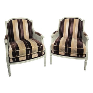 French Bergere Armchairs, 1920s, Set of 2 For Sale