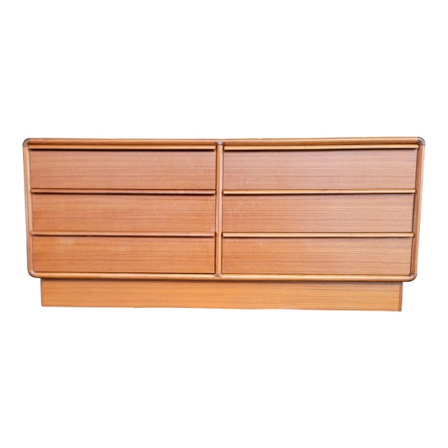 Fine Teak Danish Modern Low Dresser by Kibaek of Denmark For Sale