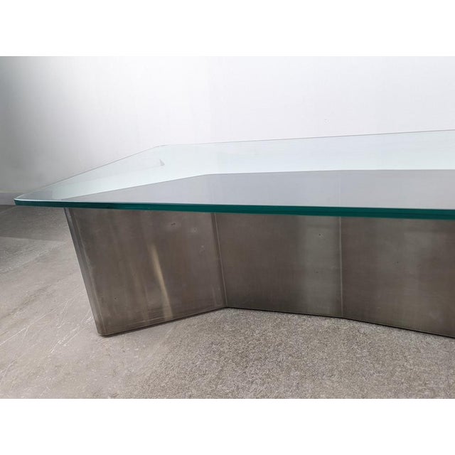 Stainless Steel Ypsilon Coffee Table, 1970s For Sale - Image 10 of 11