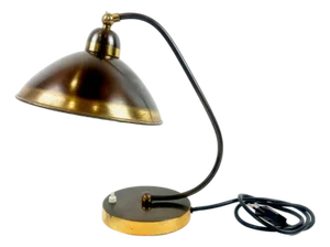 Art Deco Brass Desk Lamp from Helo Leuchten, 1940s