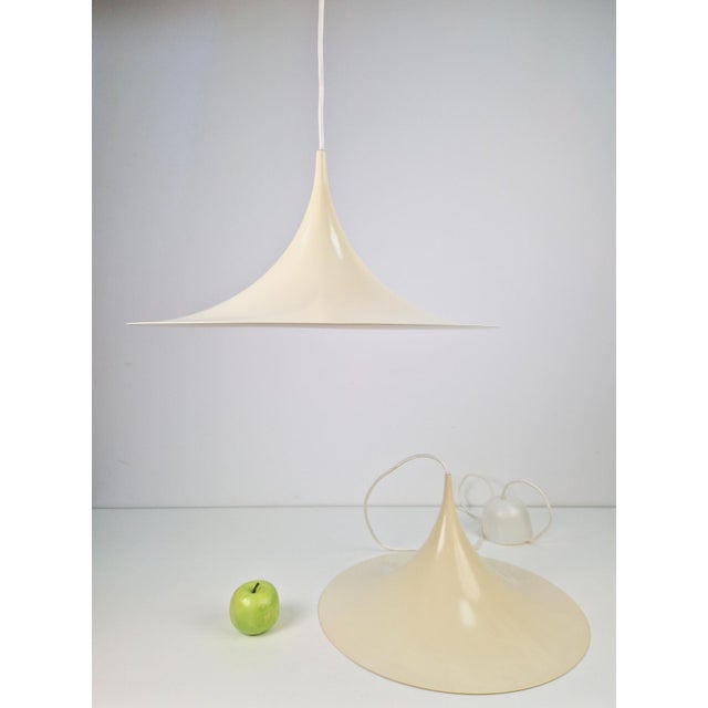 Vintage Semi Pendant Lamps by Claus Bonderup Thorsten Thorup for Fog & Mørup, 1960s, Set of 2 For Sale - Image 6 of 10