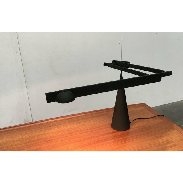 Postmodern table lamp from the Italian manufacturer Italiana Luce based on a design by Mario Barbaglia and Marco Colombo...