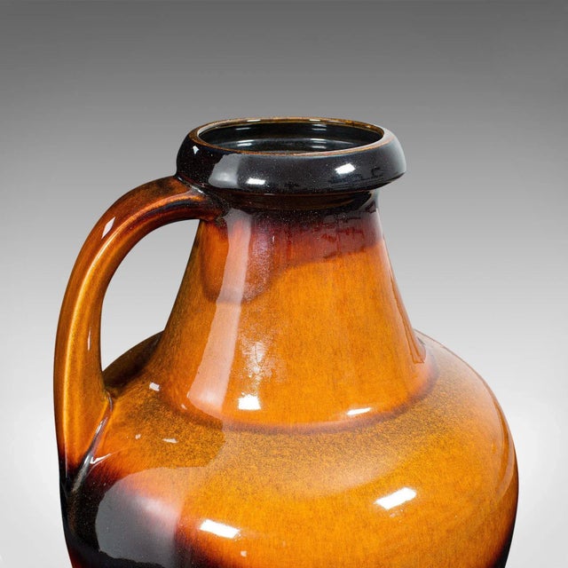 Orange Circa 1970 Large Vintage Decorative Amphora Jug, Vase For Sale - Image 8 of 11