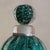 Green 3-Piece Italian Murano Bullicante Glass Vanity Set, 1940s For Sale - Image 8 of 10