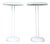 Vintage White Oval Table Lamps from Brilliant Leuchten, 1970s, Set of 2 For Sale