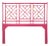 Chippendale Headboard Double, Hot Pink For Sale