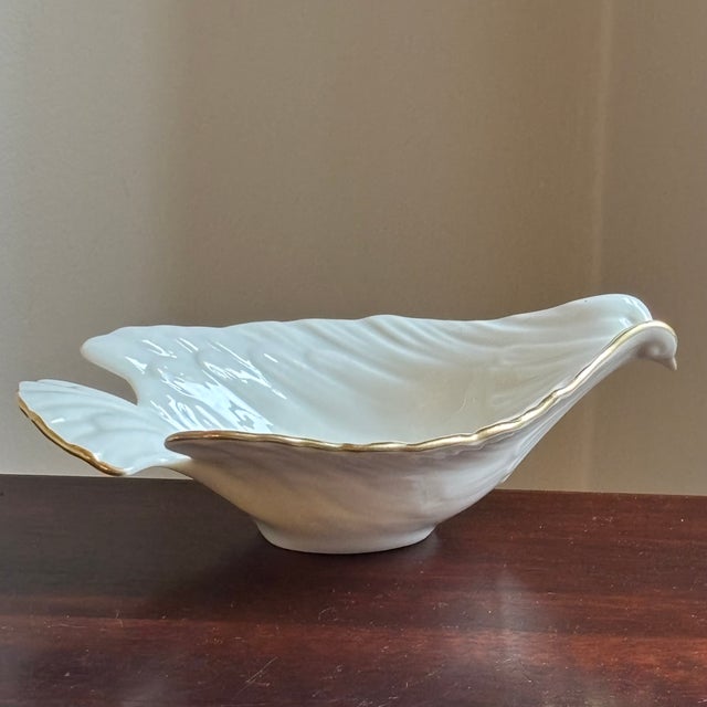 2000 - 2009 Vintage Lenox Porcelain Dove Catchall / Candy Dish For Sale - Image 5 of 15