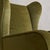 Italian Italian Forest Green Velvet Lounge Chair with Down Cushion, 1950s For Sale - Image 3 of 11
