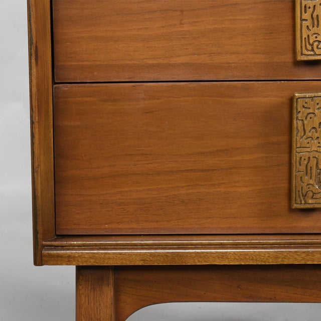Bassett Aztec Nightstand in Mayan Walnut Finish For Sale - Image 13 of 14