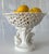 French Old Paris Style Reticulated White Ceramic Swan Pedestal Bowl For Sale - Image 3 of 9