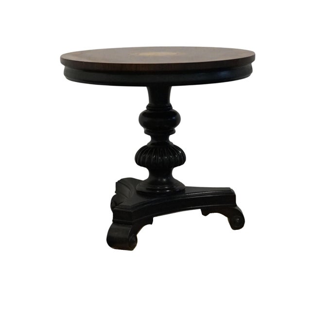 Brown Thomasville Furniture Ernest Hemingway the Fifth Column Contemporary Traditional 28" Round Accent Table 46239-231-1 For Sale - Image 8 of 8